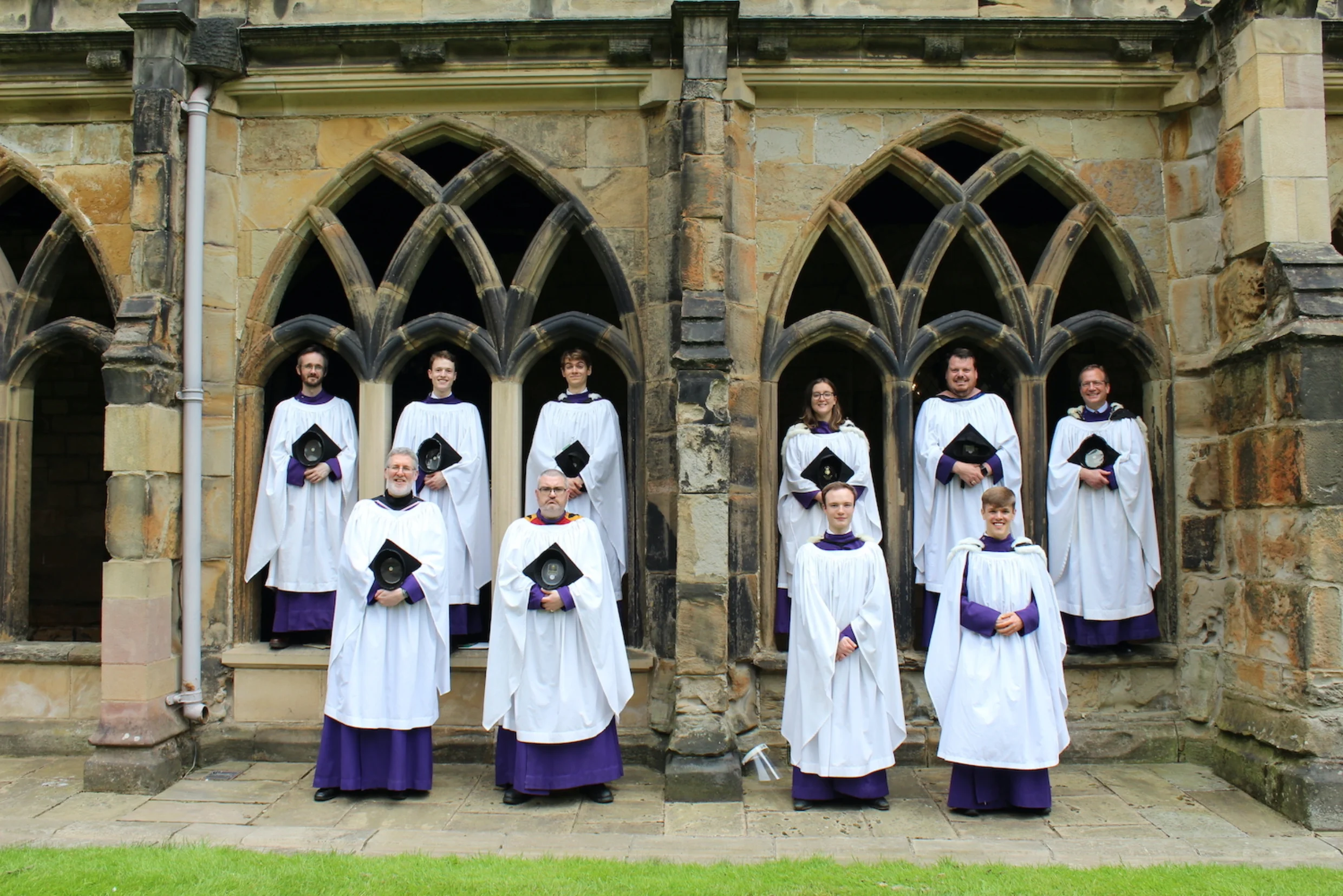 Adult choir in the cloisters